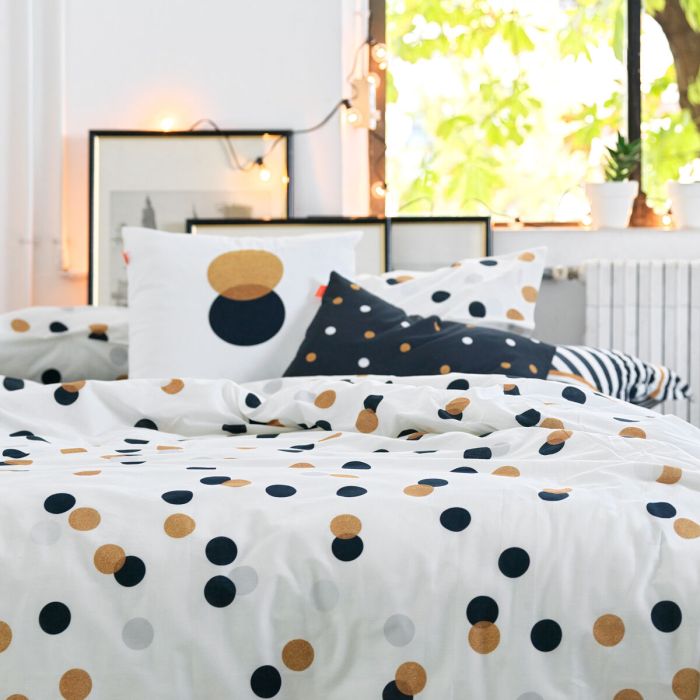 Funda Nórdica HappyFriday Blanc Golden dots Multicolor 180 x 220 cm 3