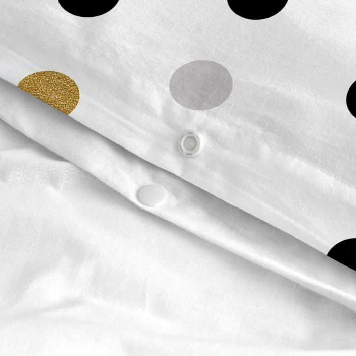 Funda Nórdica HappyFriday Blanc Golden dots Multicolor 180 x 220 cm 1