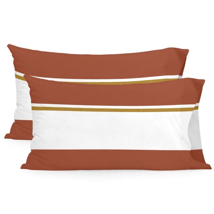 Funda de almohada HappyFriday Blanc Golden lands Multicolor 50 x 75 cm (2 Unidades)