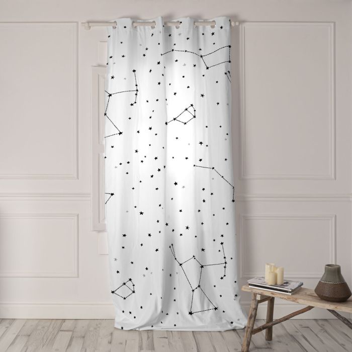 Cortinas HappyFriday BLANC Multicolor Estrellas 140 x 300 cm