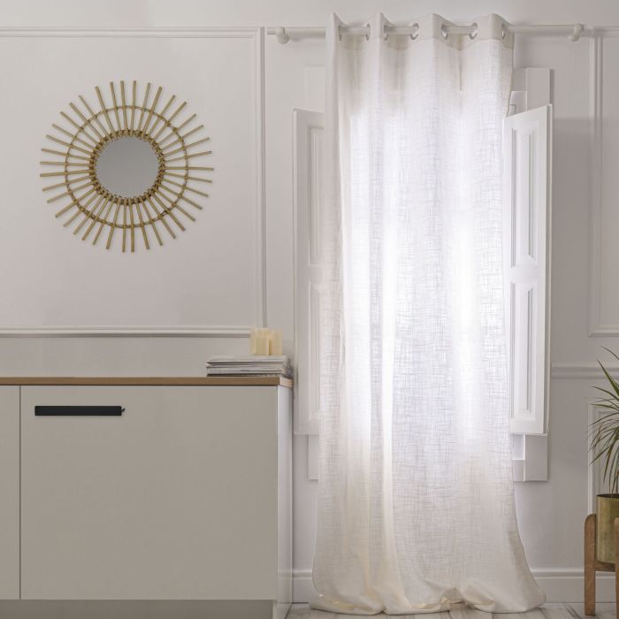 Cortina HappyFriday Basic Blanco 140 x 280 cm 3