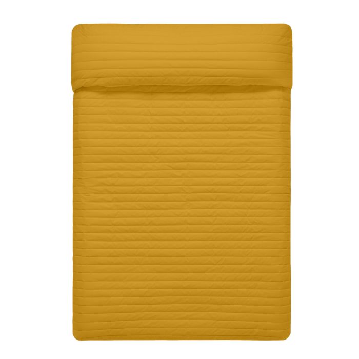 Colcha Reversible HappyFriday Basic Dash Amarillo Verde 240 x 260 cm 1