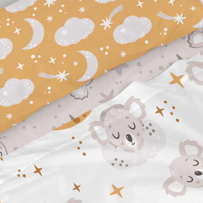 Juego de Sábanas HappyFriday Moshi Moshi Baby koala Multicolor Cama de 80/90 2 Piezas 3