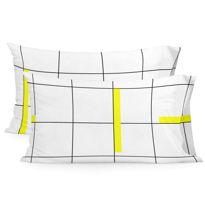 Funda de almohada HappyFriday Blanc Firefly Multicolor 50 x 75 cm (2 Unidades)