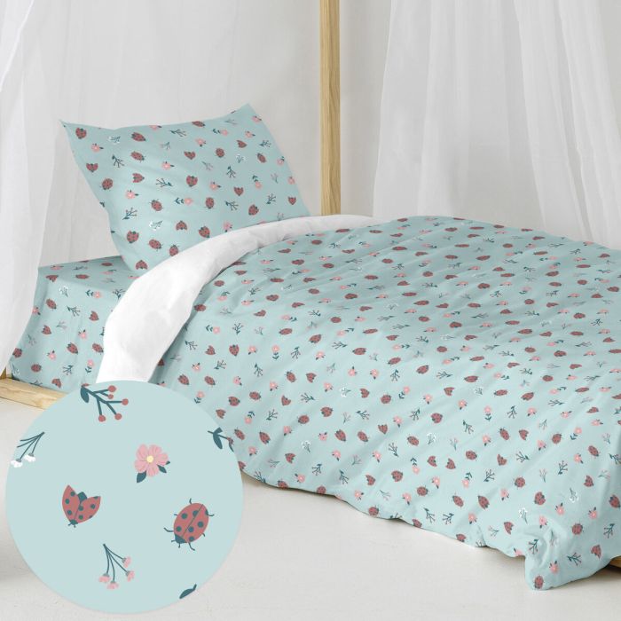 Juego de funda nórdica HappyFriday Mini Catarinas Multicolor Cama de 80 2 Piezas 3