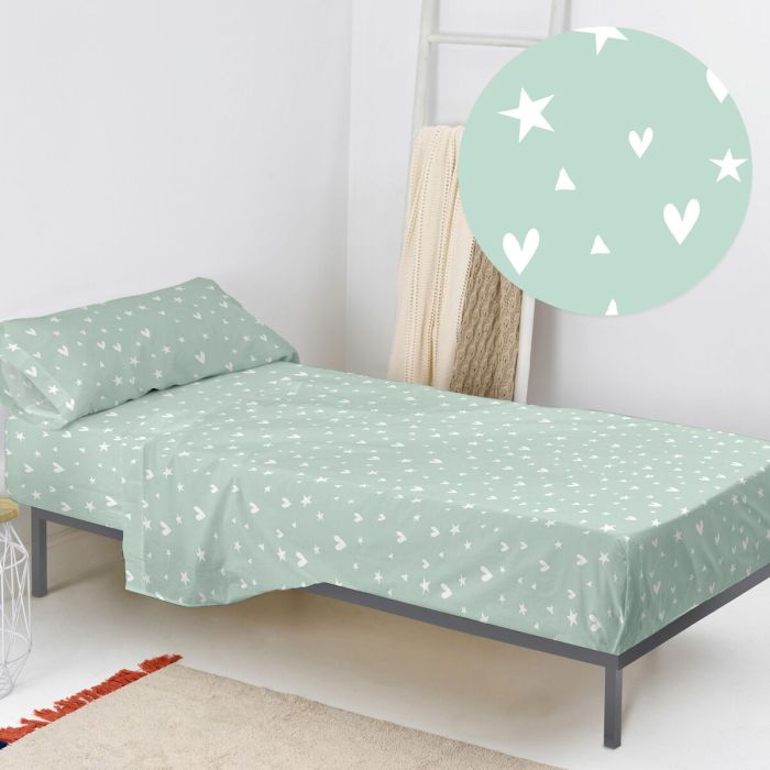 Juego de Sábanas HappyFriday HF Mini Fairy Dust Multicolor Cama de 105 2 Piezas 3