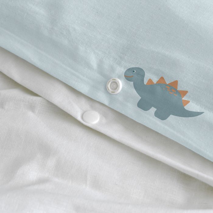 Juego de funda nórdica HappyFriday Mini dinosaur Multicolor Cama de 105 2 Piezas 2