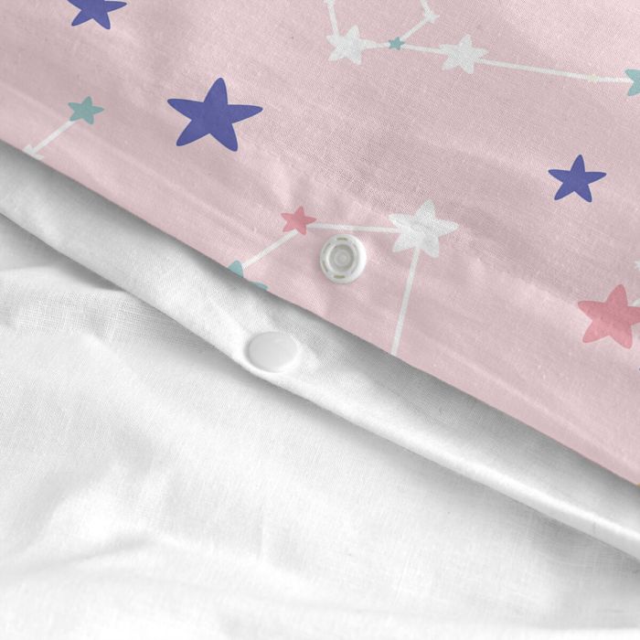 Juego de funda nórdica HappyFriday Mini Sky stars Multicolor Cama de 80 2 Piezas 1