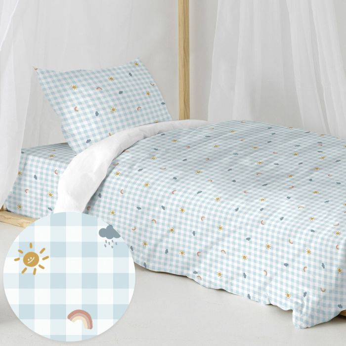 Juego de funda nórdica HappyFriday Mini Weather Multicolor Cama de 80 2 Piezas 3