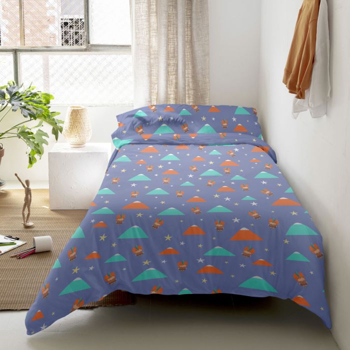 Juego de funda nórdica HappyFriday Happynois Indian Night Multicolor Cama de 80/90 2 Piezas 4