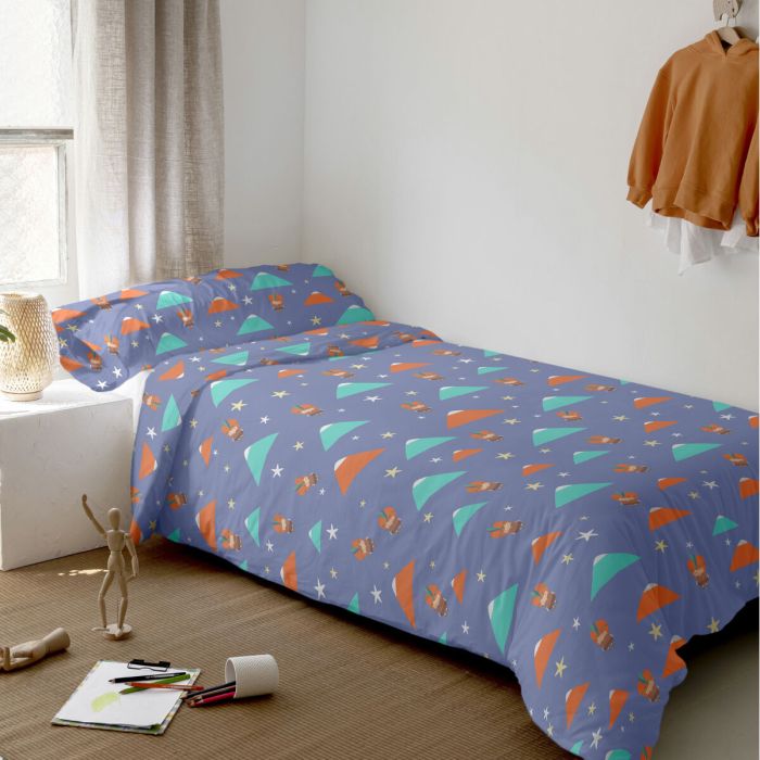 Juego de funda nórdica HappyFriday Happynois Indian Night Multicolor Cama de 80/90 2 Piezas 1