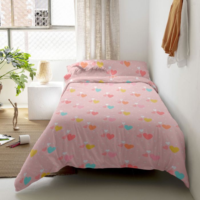 Juego de funda nórdica HappyFriday Happynois Dancing Multicolor Cama de 80/90 2 Piezas 4 Juego de funda nórdica HappyFriday Happynois Dancing Multicolor Cama de 80/90 2 Piezas 4