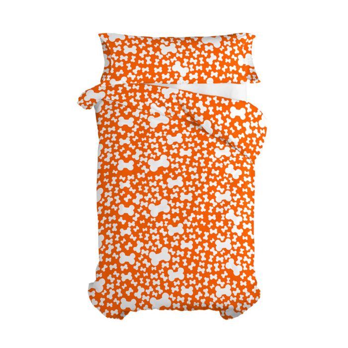 Juego de funda nórdica HappyFriday Mr Fox Dogs Multicolor Cama de 80/90 2 Piezas