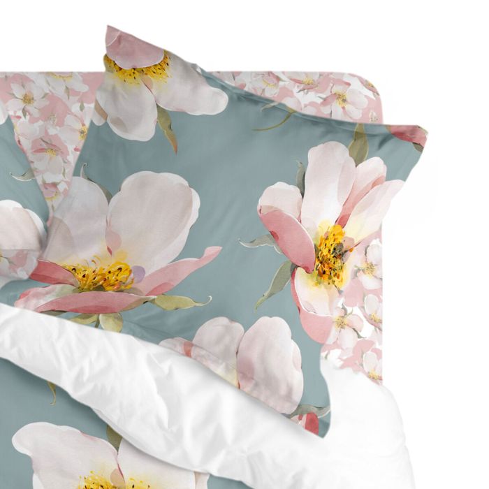 Funda de almohada HappyFriday Spring Blossom Multicolor 60 x 60 cm 2