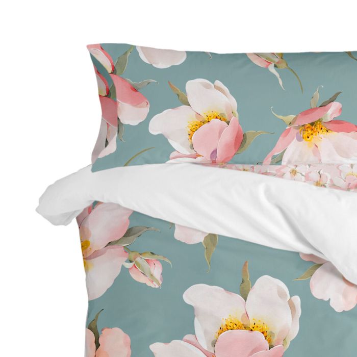 Funda de almohada HappyFriday Spring Blossom Multicolor 45 x 155 cm 2