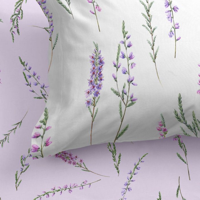 Sábana Bajera HappyFriday Lavanda Multicolor 140 x 200 x 32 cm 2