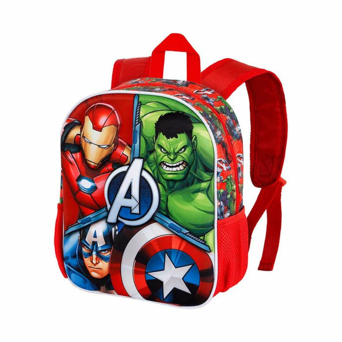 Mochila 3D Pequeña Massive Marvel Los Vengadores Multicolor