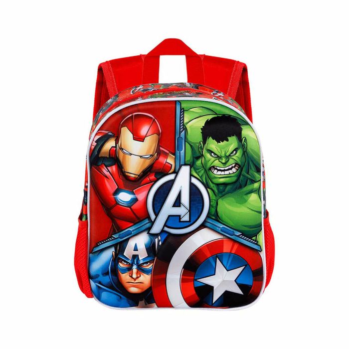 Mochila Escolar 3D The Avengers Karactermania Rojo 26 x 11 x 31 cm 4