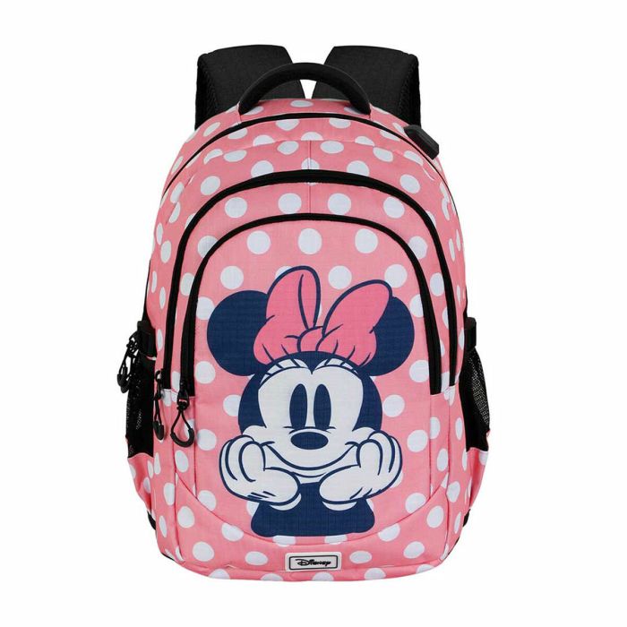 Mochila Escolar Minnie Mouse Karactermania Rosa 34 x 21 x 46 cm 4