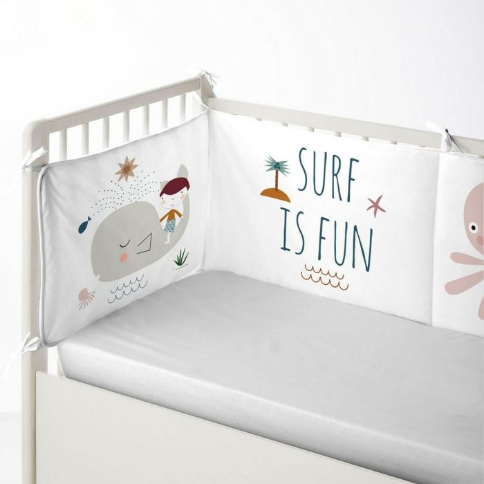 Protector de Cuna Haciendo el Indio Surf 60 x 60 x 60 + 40 cm Protector de Cuna Haciendo el Indio Surf 60 x 60 x 60 + 40 cm