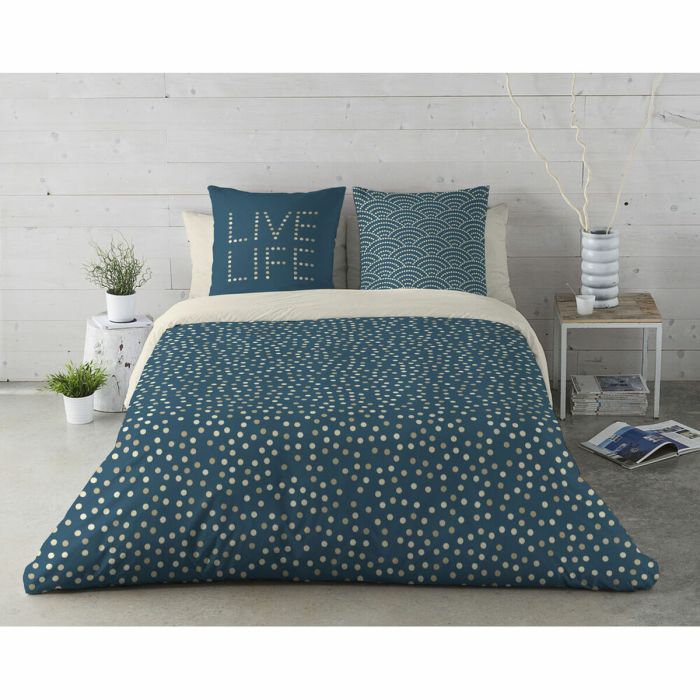 Funda Nórdica Popcorn Golden Dots (260 x 220 cm) (Cama de 180/190) 2