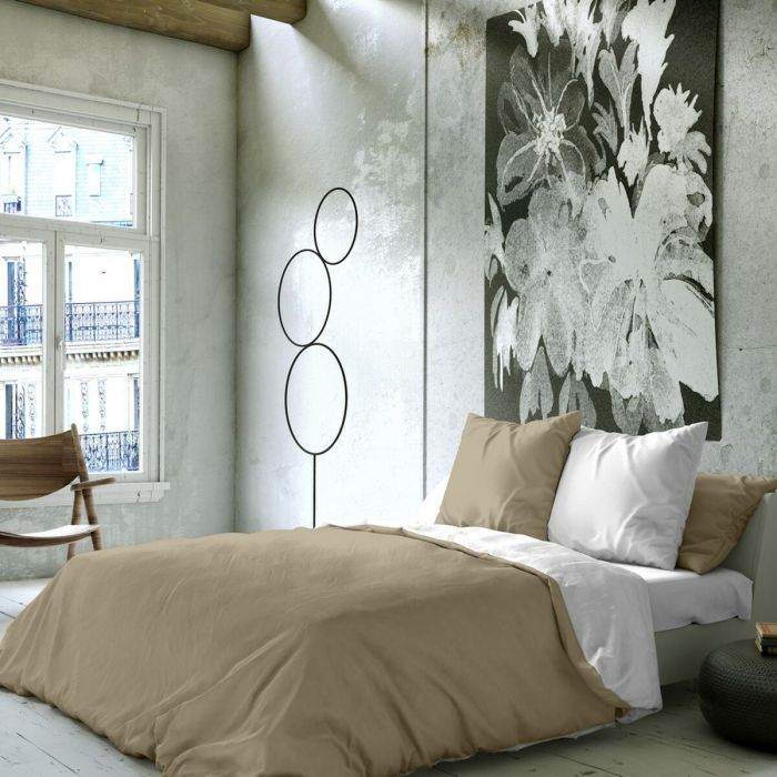 Funda Nórdica Naturals FUNDA NORDICA BICOLOR REVERSIBLE Blanco Beige Cama de 150 Cama de 150/160 240 x 220 cm Reversible 3 Funda Nórdica Naturals FUNDA NORDICA BICOLOR REVERSIBLE Blanco Beige Cama de 150 Cama de 150/160 240 x 220 cm Reversible 3