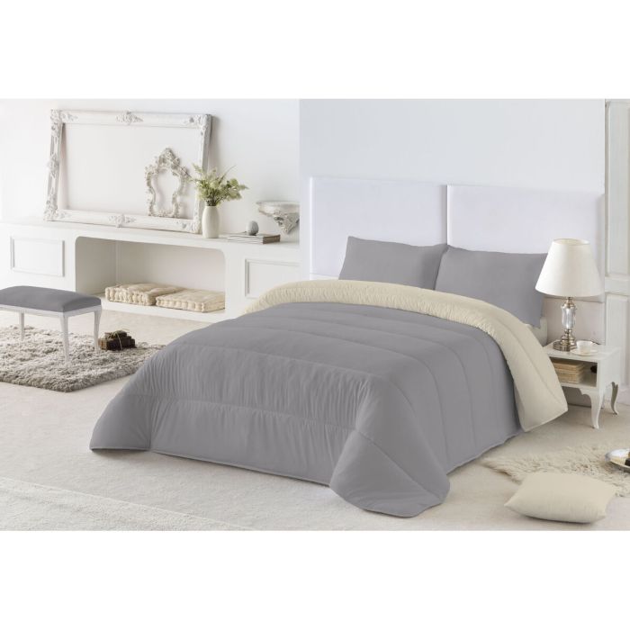 Relleno Nórdico Naturals 300 GRMS Gris Piedra 300 gsm 180 x 260 cm (Cama de 90) 3