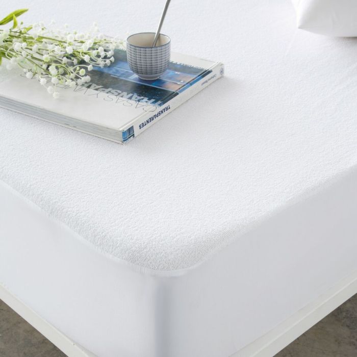 Protector de colchón Naturals Blanco Cama de 105 (105 x 190/200 cm) 0