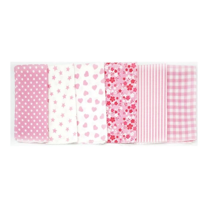 Paño de Cocina Naturals Patchwork 6 Unidades Rosa 13 Paño de Cocina Naturals Patchwork 6 Unidades Rosa 13