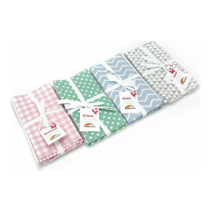 Paño de Cocina Naturals Patchwork 6 Unidades Rosa 12 Paño de Cocina Naturals Patchwork 6 Unidades Rosa 12
