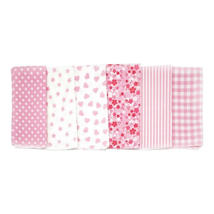Paño de Cocina Naturals Patchwork 6 Unidades Rosa 7 Paño de Cocina Naturals Patchwork 6 Unidades Rosa 7