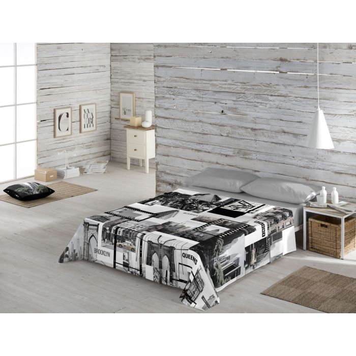 Juego de Sábanas Naturals DOWNTOWN Cama de 135 3 Piezas 2 Juego de Sábanas Naturals DOWNTOWN Cama de 135 3 Piezas 2