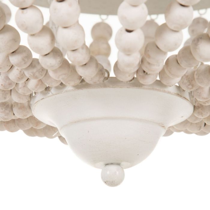 Lámpara de Techo Blanco Madera Metal 40 W 220 V 240 V 220-240 V 40 x 40 x 60 cm 2 Lámpara de Techo Blanco Madera Metal 40 W 220 V 240 V 220-240 V 40 x 40 x 60 cm 2