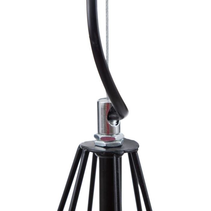 Lámpara de Techo Negro Metal 26 x 26 x 46 cm 6
