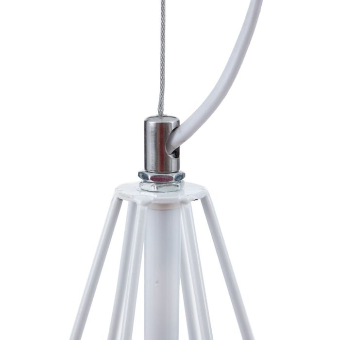 Lámpara de Techo Metal 26 x 26 x 46 cm Blanco 6