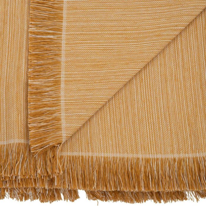 Mantel Beige Poliéster 100 % algodón Mostaza 150 x 200 cm 2 Mantel Beige Poliéster 100 % algodón Mostaza 150 x 200 cm 2