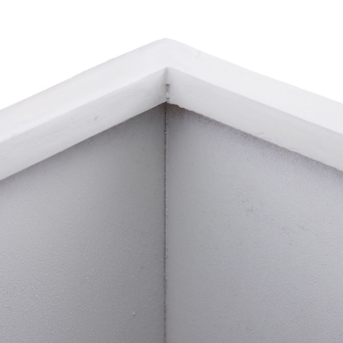 Macetero 31 x 31 x 61 cm Gris Blanco Nácar 1 Macetero 31 x 31 x 61 cm Gris Blanco Nácar 1