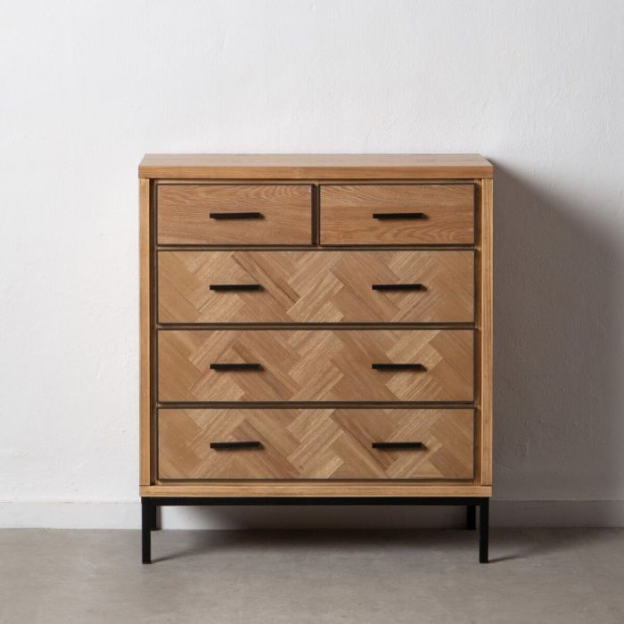 Cajonera SPIKE 80 x 40 x 91,5 cm Natural Metal Madera 7