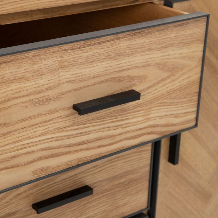 Cajonera SPIKE 80 x 40 x 91,5 cm Natural Metal Madera 4