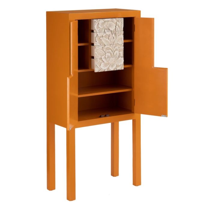 Armario ORIENTAL CHIC 60 x 30 x 130 cm Naranja Madera MDF DMF 7