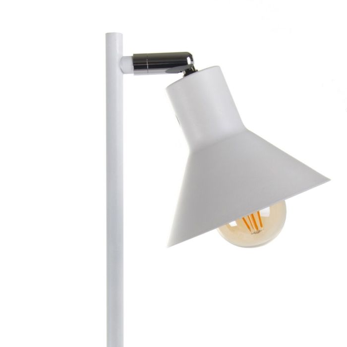 Lámpara de Pie 15,5 x 15,5 x 143 cm Metal Blanco 6