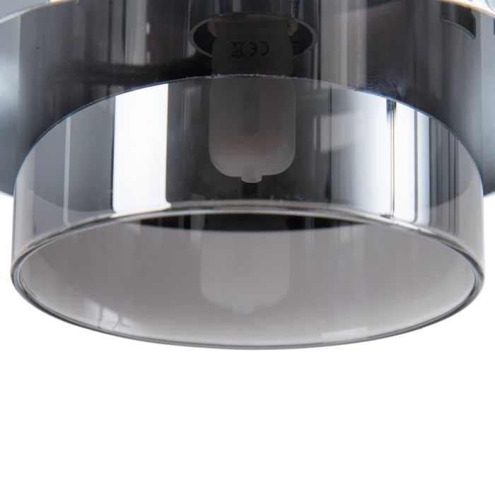 Lámpara de Techo Cristal Metal Plata 20 x 20 x 120 cm 3