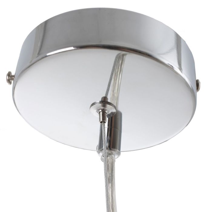 Lámpara de Techo 28 x 28 x 120 cm Cristal Metal Plata 1