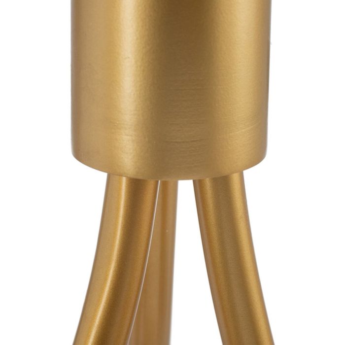 Lámpara de Techo 22 x 22 x 120 cm Cristal Dorado Metal 4
