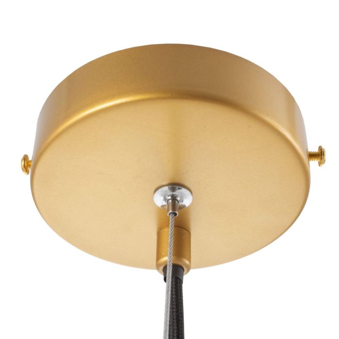 Lámpara de Techo 22 x 22 x 120 cm Cristal Dorado Metal 1
