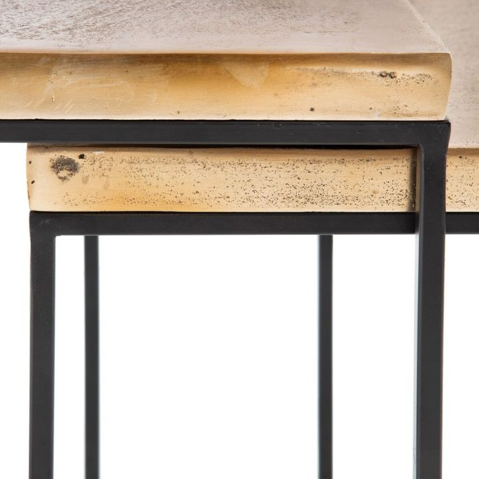 Mesa auxiliar Negro 50 x 50 x 50 cm Cobre 4 Mesa auxiliar Negro 50 x 50 x 50 cm Cobre 4