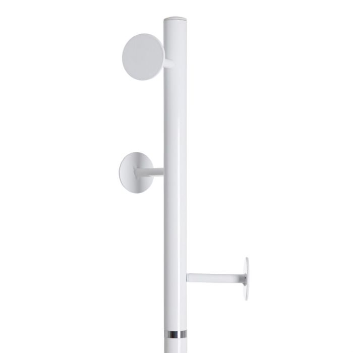 Perchero de Pie 37 x 37 x 174 cm Metal Blanco 5 Perchero de Pie 37 x 37 x 174 cm Metal Blanco 5