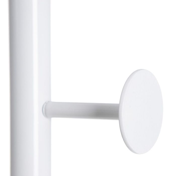 Perchero de Pie 37 x 37 x 174 cm Metal Blanco 4 Perchero de Pie 37 x 37 x 174 cm Metal Blanco 4