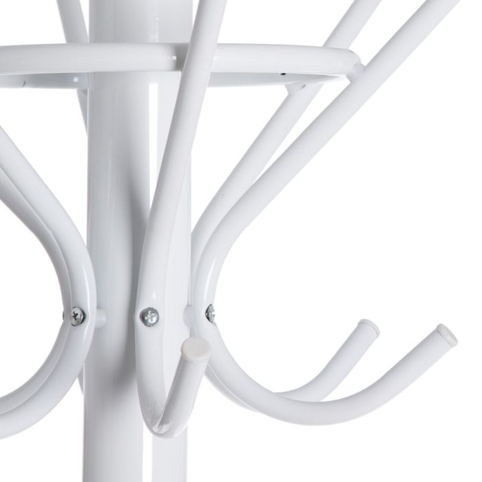 Perchero de Pie 41 x 41 x 180 cm Metal Blanco 5 Perchero de Pie 41 x 41 x 180 cm Metal Blanco 5