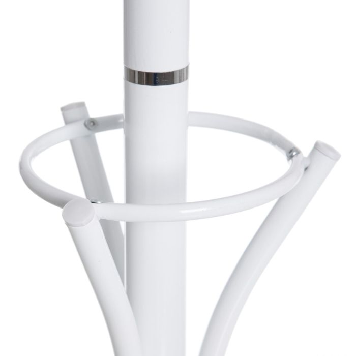 Perchero de Pie 41 x 41 x 180 cm Metal Blanco 4 Perchero de Pie 41 x 41 x 180 cm Metal Blanco 4